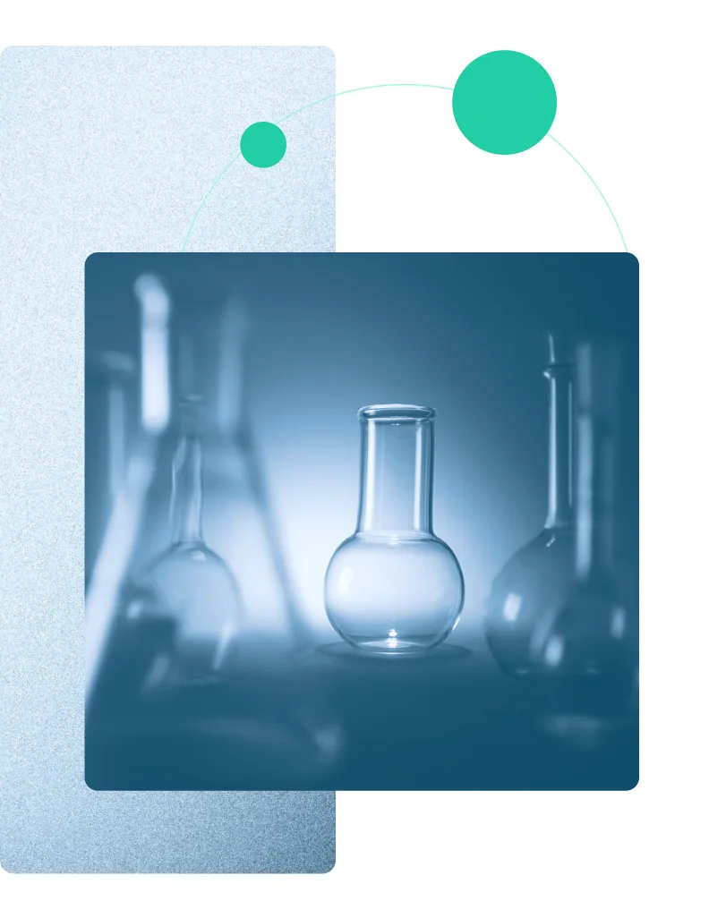 Erlenmeyer dans la lumière