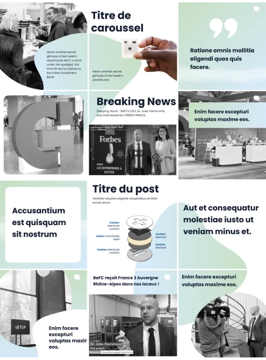 Insta 2 Proposition de template de feed Instagram