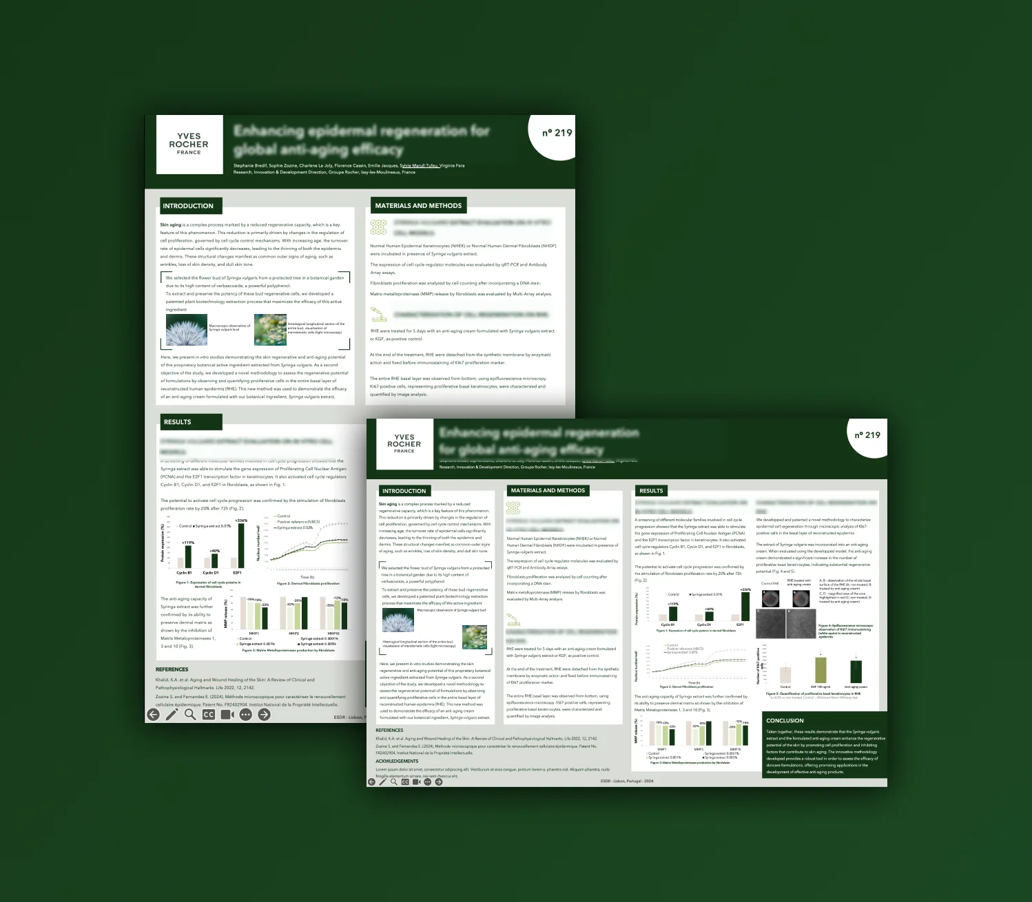 Templates Posters scientifiques Yves Rocher