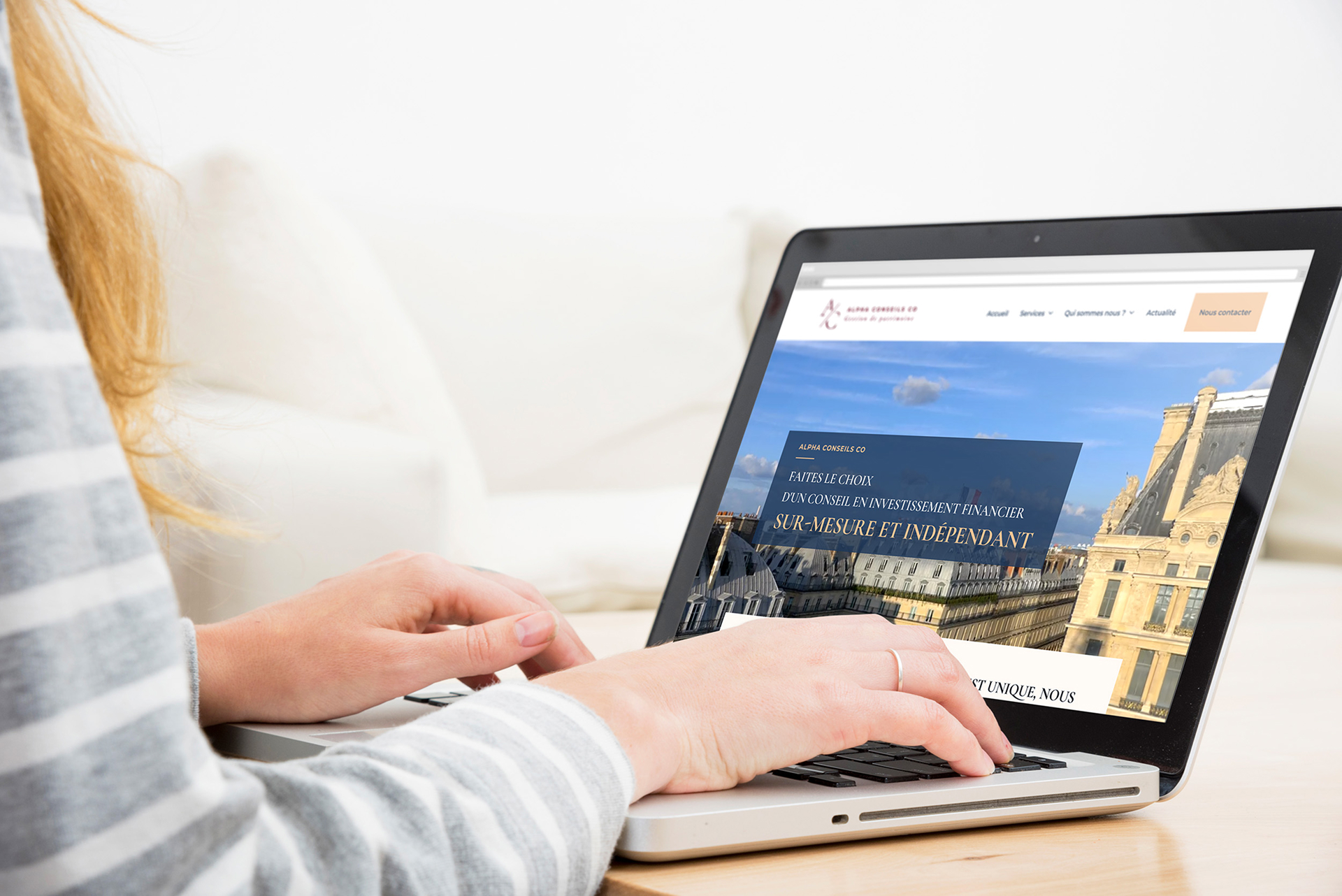 Présentation du site Alpha conseil co - conseil en patrimoine